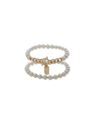 Faux Pearl Stretch Bracelet Set - Anne Klein