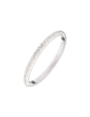 Crystal Pave Bangle Bracelet - Anne Klein Silver-Tone