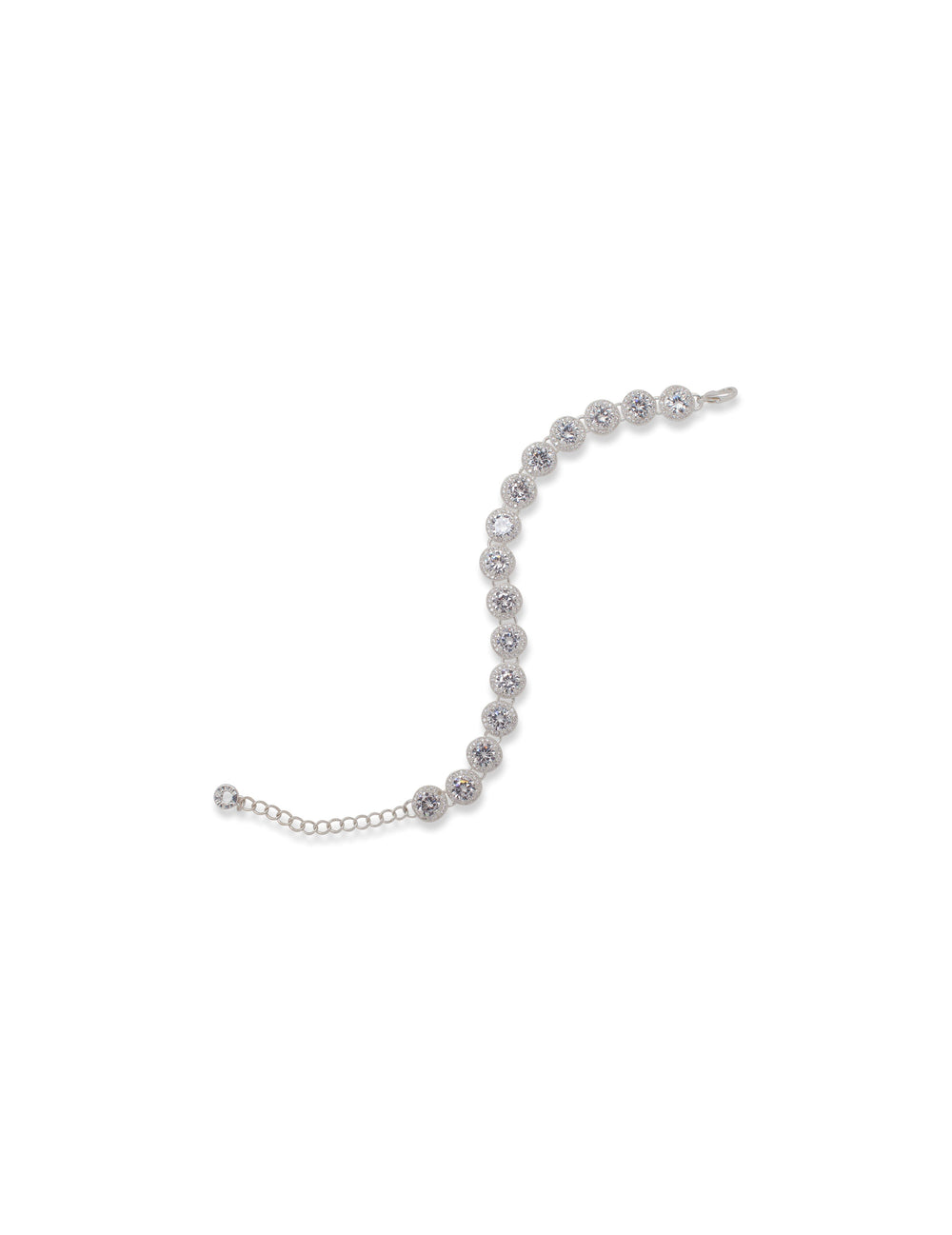 Round Pave Crystal Bracelet - Anne Klein