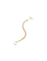 Herringbone Chain Bracelet with Toggle Clasp - Anne Klein