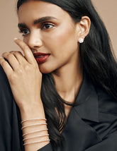 Anne Klein Multi-row crystal coil bracelet - Anne Klein Silver-Tone