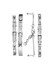 Crystal Watch & Bracelet Set in Silver - Anne Klein Silver-Tone