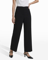 High Rise Cropped Wide Leg Pants - Anne Klein ANNE BLACK
