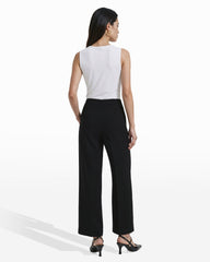 High Rise Cropped Wide Leg Pants - Anne Klein ANNE BLACK