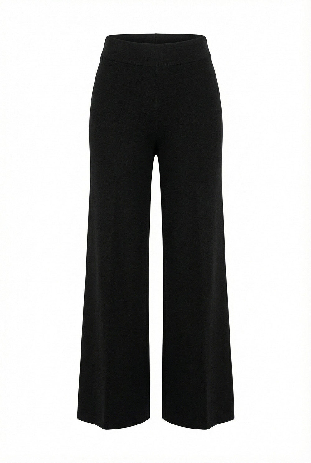 High Rise Pull On Wide Leg Pant - Anne Klein Anne Black