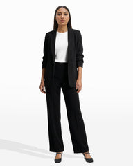 High Rise Pull On Wide Leg Pant - Anne Klein Anne Black