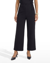 Wide Leg Crop Pull-On Pants in ANNE BLACK - Anne Klein ANNE BLACK
