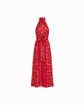 Halter Neck Sleeveless Maxi Dress - Anne Klein GRENADINE MULTI
