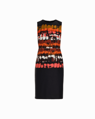 Petite Sleeveless Crew Neck Sheath Dress - Anne Klein ANNE BLACK MULTI