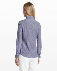 Ruffle Button-Front Shirt - Anne Klein DISTANT MNTN MULTI