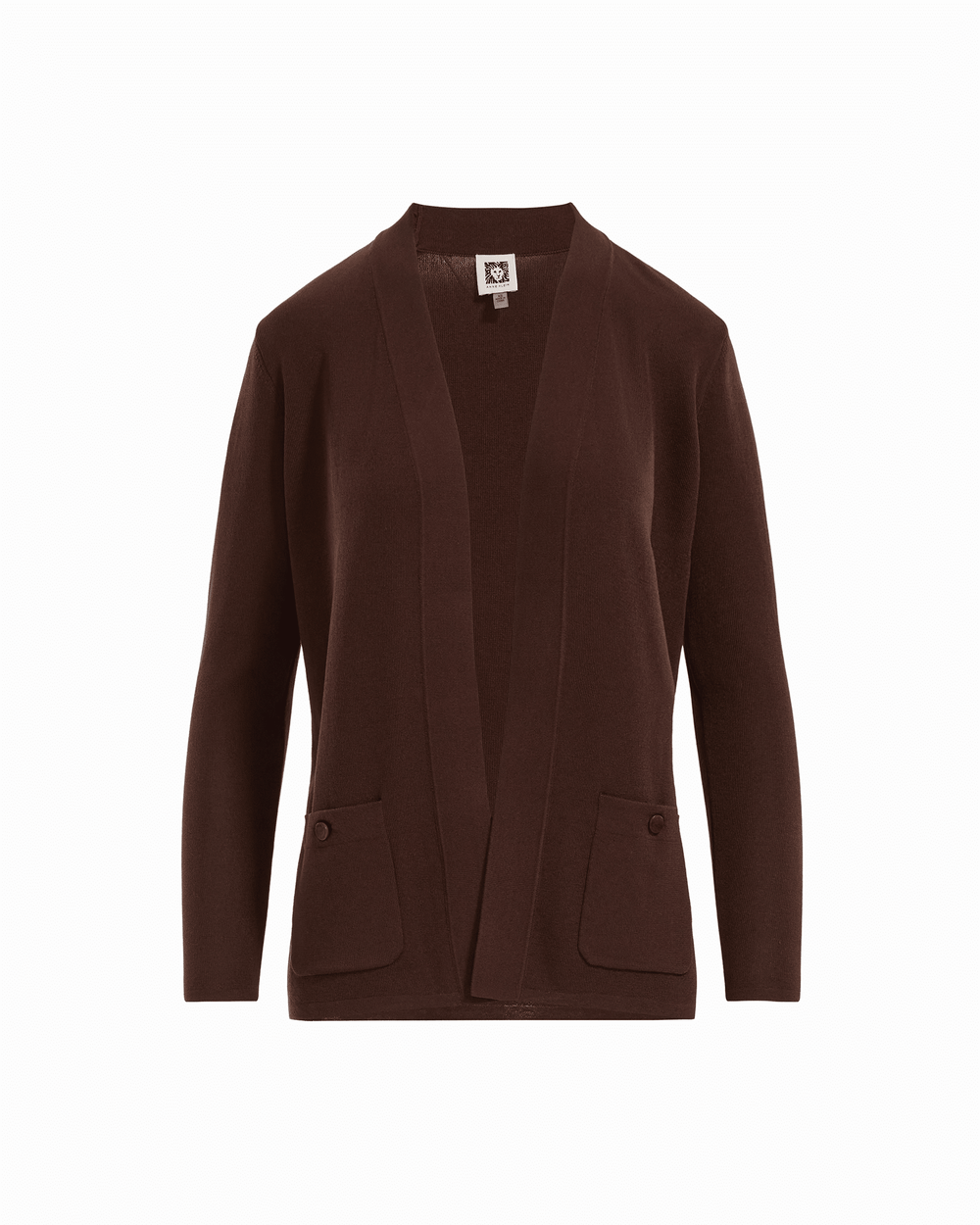 Kissing Front Malibu Cardigan - Anne Klein DARK CHOCOLATE