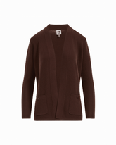 Kissing Front Malibu Cardigan - Anne Klein DARK CHOCOLATE