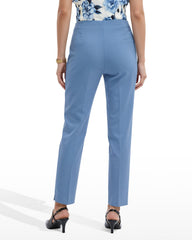 Straight Ankle Hollywood Waist Pants - Anne Klein LAGOON
