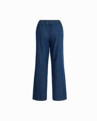 Wide Leg Pants With Curved Seams - Anne Klein ARIES WASH