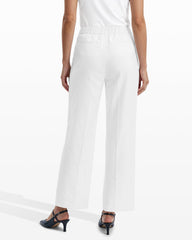 Straight Ankle Pull-On Lined Trousers - Anne Klein CRISP WHITE