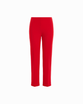 Straight Ankle Pull-On Hollywood Waist Pant in BEGONIA RED | Anne Klei - Anne Klein BEGONIA RED