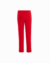 Straight Ankle Pull-On Hollywood Waist Pant in BEGONIA RED | Anne Klei - Anne Klein BEGONIA RED