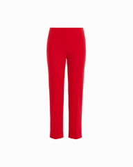 Straight Ankle Pull-On Hollywood Waist Pant in BEGONIA RED | Anne Klei - Anne Klein BEGONIA RED