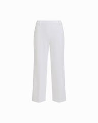 High Rise Wide Leg Cropped Lined Pants in WHITE DOVE - Anne Klein WHITE DOVE