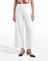 Straight Leg Ankle Pull-On Pant - Anne Klein WHITE DOVE