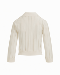 Sheer Stripe Shrug Open Front Cardigan - Anne Klein WHITE DOVE