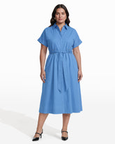 Shirt Dress With Belt Detail - Anne Klein SEAPORT