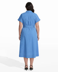 Shirt Dress With Belt Detail - Anne Klein SEAPORT