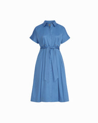 Shirt Dress With Belt Detail - Anne Klein SEAPORT