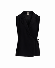 Notch Neck Wrap Knit Top - Anne Klein ANNE BLACK