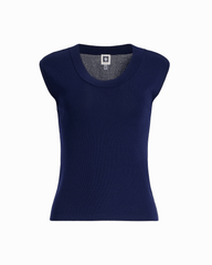 Petite V-Neck Knit Tank Top - Anne Klein DISTANT MOUNTAIN