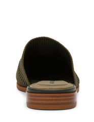 Vassar Knit Flat Mule - Anne Klein Olive Knit