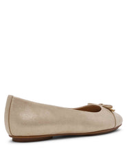 Luci Ballet Flat - Anne Klein Light Gold Micro