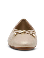 Luci Ballet Flat - Anne Klein Light Gold Micro
