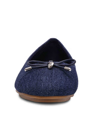 Luci Ballet Flat - Anne Klein Dark Blue Denim