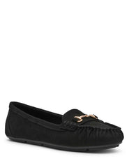 Hewlett Moccasin - Anne Klein Black Sued