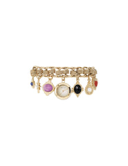 Gemstone Charm Bracelet Watch - Anne Klein