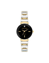 Diamond Accented Bracelet Watch - Anne Klein Black/Two-Tone