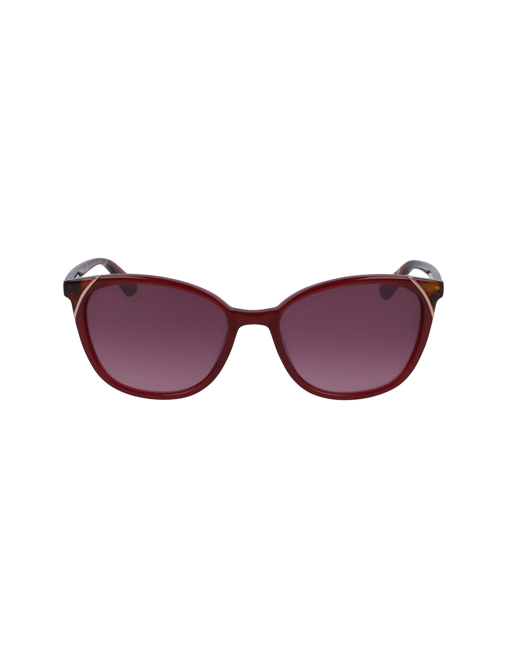 Anne Klein Merlot Modern Cat-Eye Sunglasses - Anne Klein Merlot