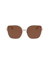 Anne Klein Gold Metal Braided Sunglasses - Anne Klein Gold