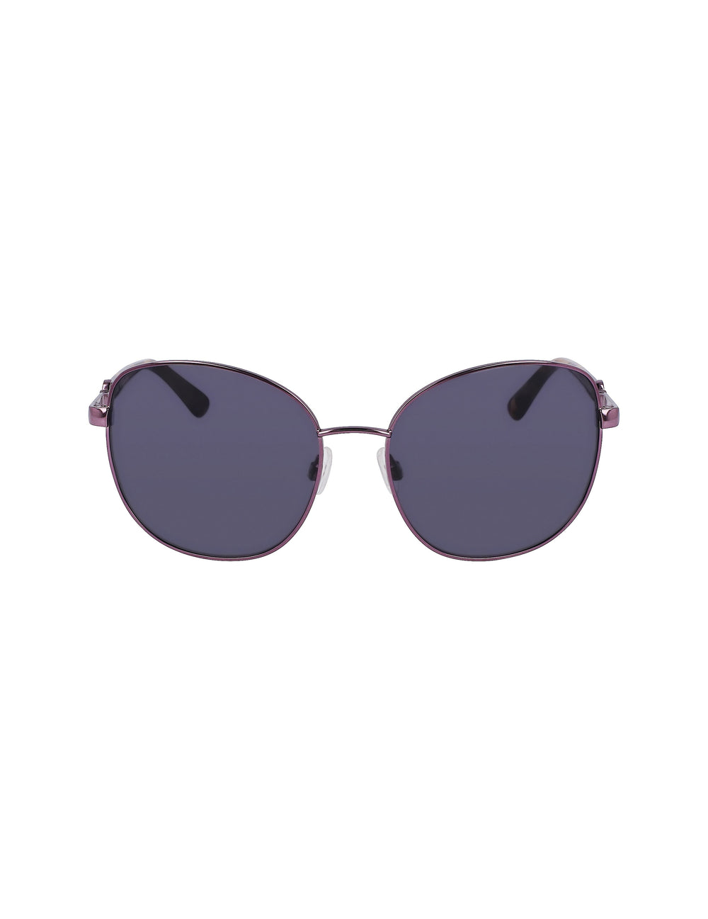 Anne Klein Plum Metal Round Leo Sunglasses - Anne Klein Plum