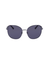 Anne Klein Slate Metal Round Leo Sunglasses - Anne Klein Slate