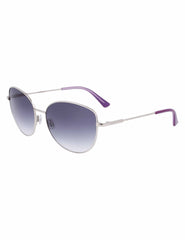 Trendy Round Sunglasses Silver - Anne Klein Silver