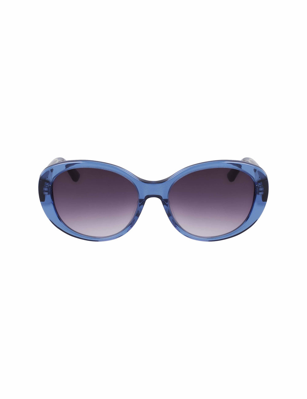 Crystal Glamorous Oval Sunglasses Blue Crystal - Anne Klein Blue Crystal