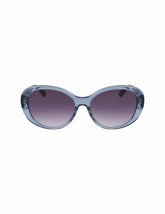 Crystal Glamorous Oval Sunglasses Grey Crystal - Anne Klein Grey Crystal