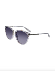 Square Animal Sunglasses Grey - Anne Klein Grey Animal