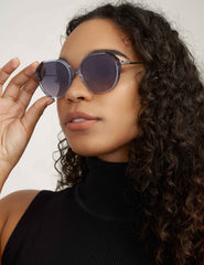 Anne Klein Blue Geometric Sunglasses - Anne Klein