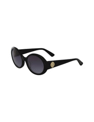 Anne Klein Black Vintage Round Sunglasses - Anne Klein Black