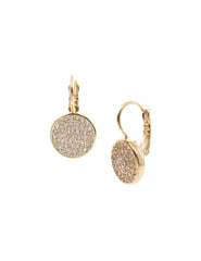 Gold Pavé Drop Earrings - Anne Klein
