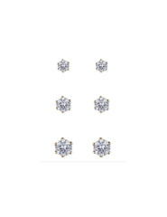 CZ Stud Earring Trio - Anne Klein