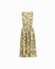 V-Neck Seam Detail Dress - Anne Klein COOL SAGE MULTI
